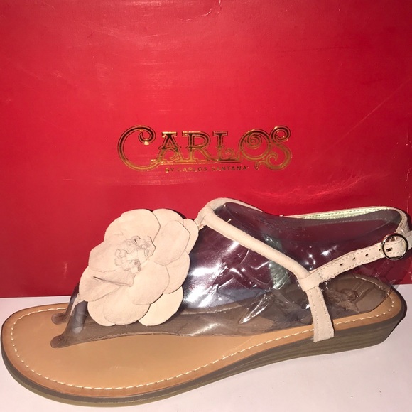 Carlos Santana Shoes - Carlos Santana women’s suede flower sandal Carlos Santana Shoes - Carlos Santana women’s suede flower sandal